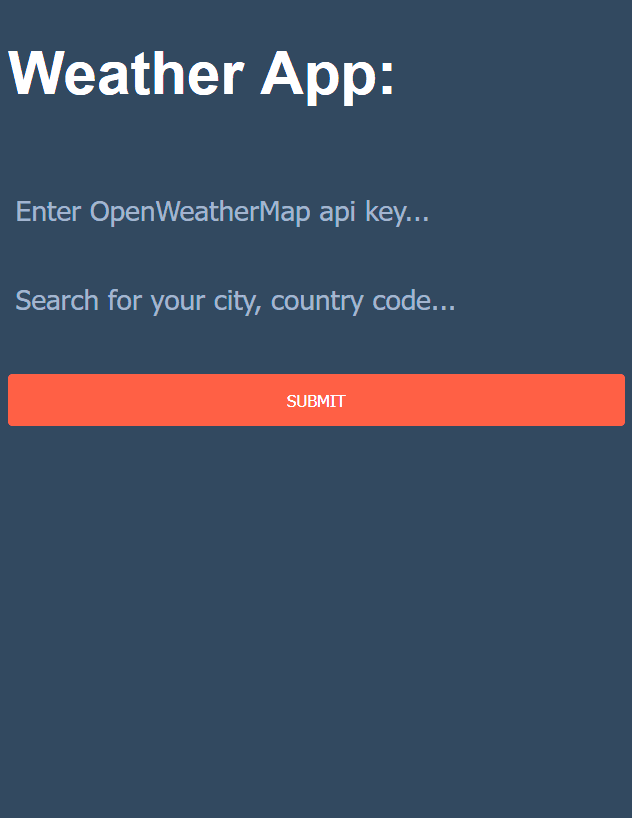 cover image for project Simple weather app